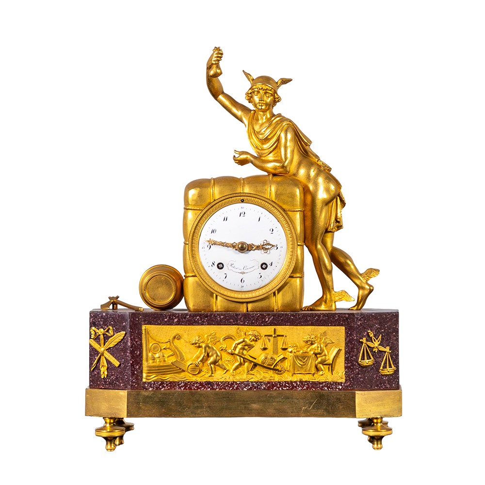 Orologio raffigurante Mercurio - Le Courvoisier
