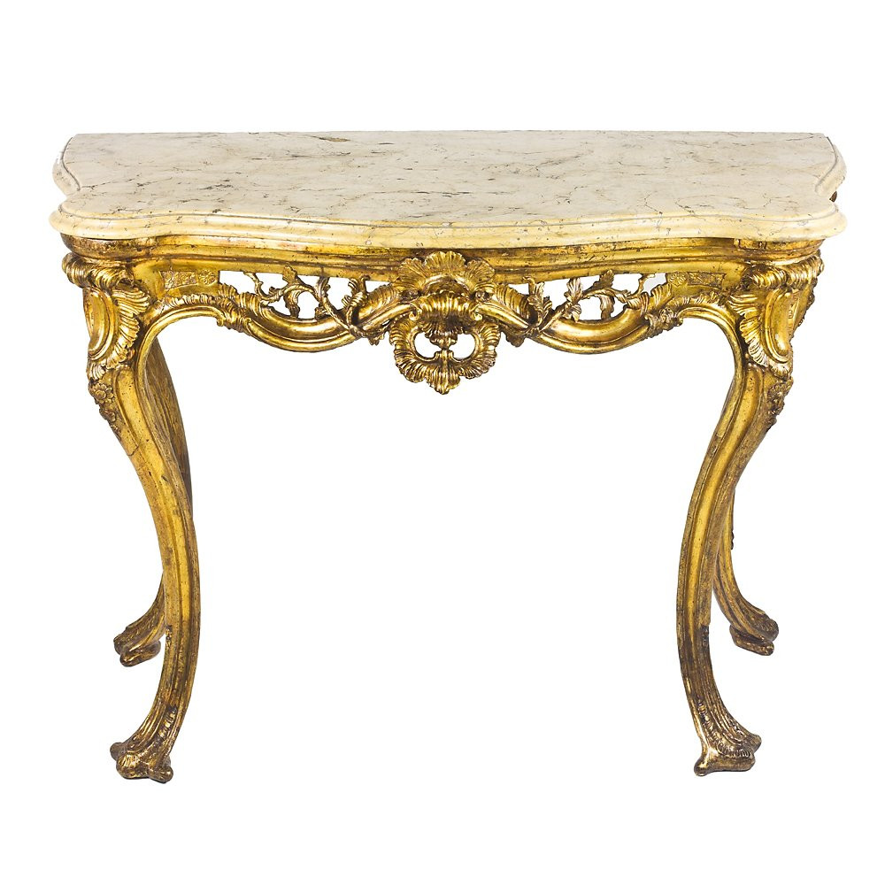 Coppia di Consolle Luigi XV Napoli-photo-3