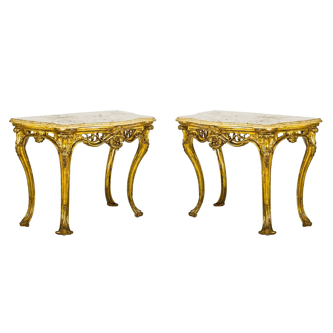 Coppia di Consolle Luigi XV Napoli