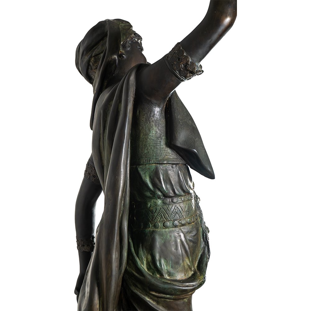 Scultura raffigurante una giovane donna danzante-photo-5