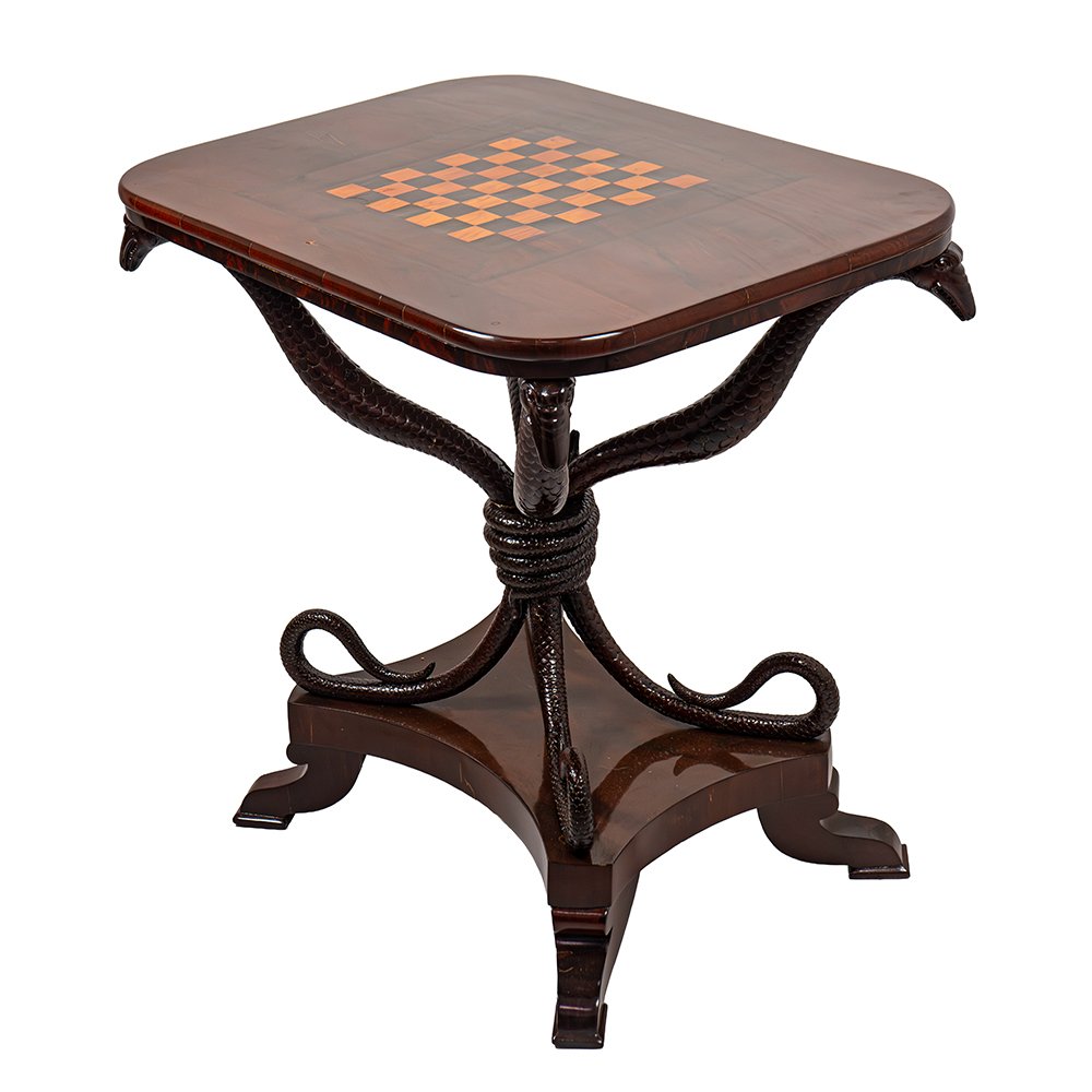 Rarissimo Tavolino con scacchiera-photo-2