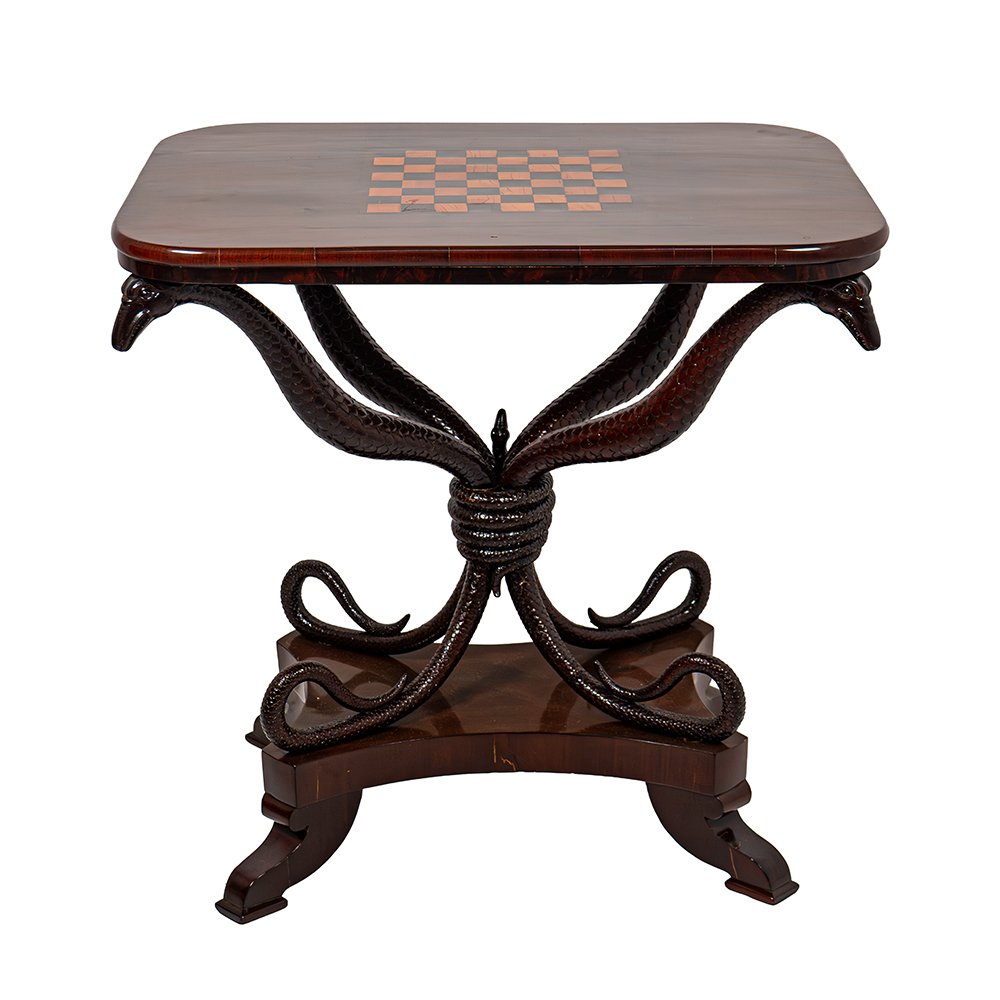 Rarissimo Tavolino con scacchiera-photo-1