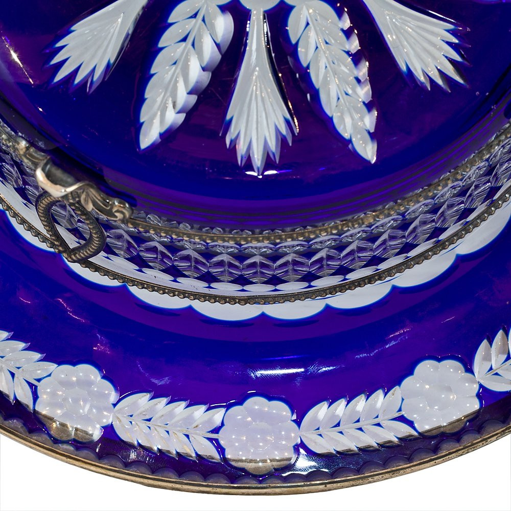 Trittico in cristallo di Baccarat e argento-photo-2