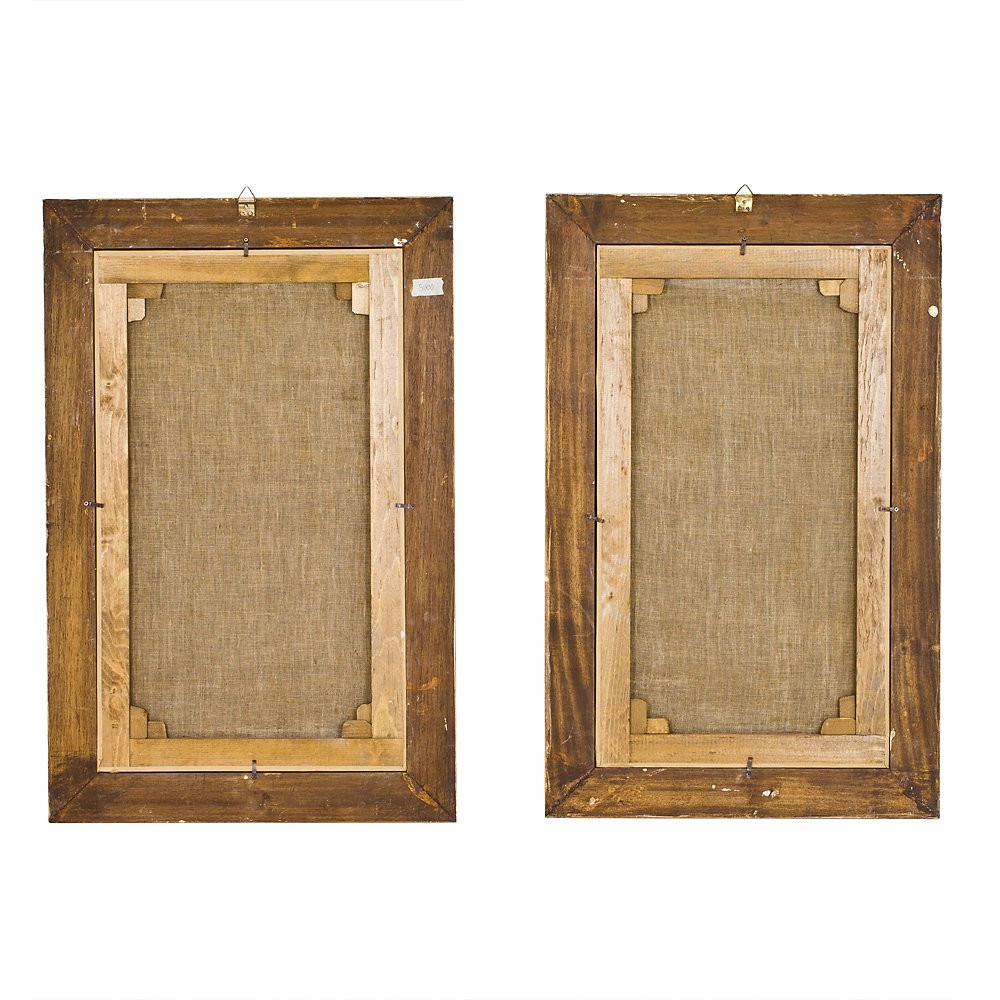 Coppia di Dipinti raffiguranti due Nature Morte-photo-2