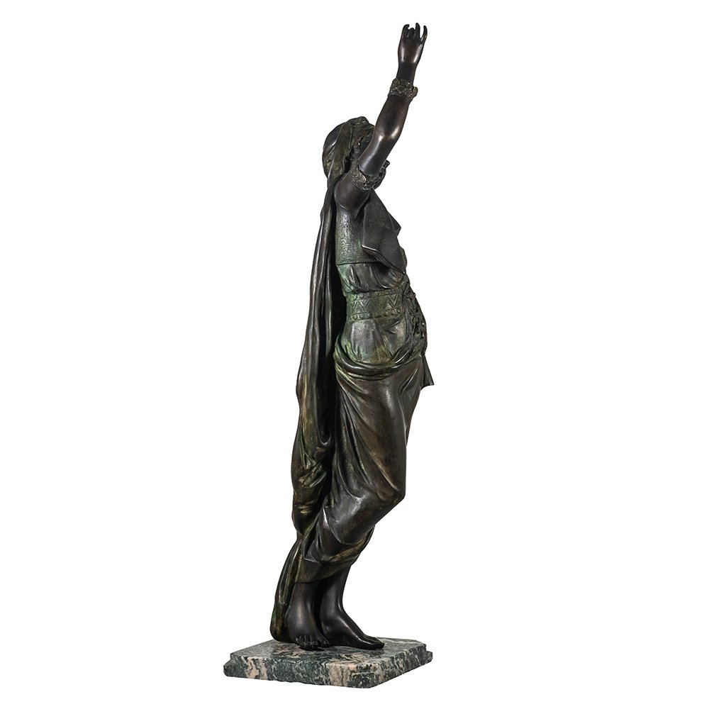 Scultura raffigurante una giovane donna danzante-photo-2