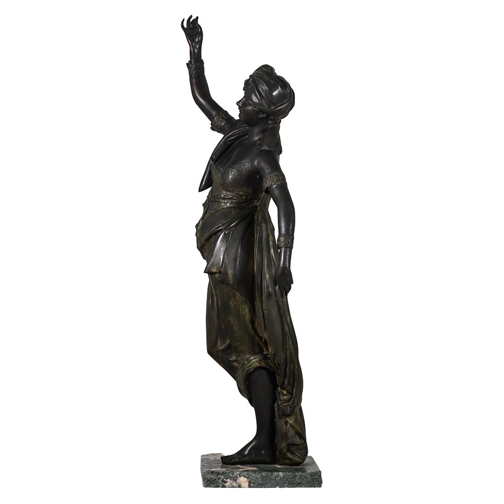 Scultura raffigurante una giovane donna danzante-photo-3