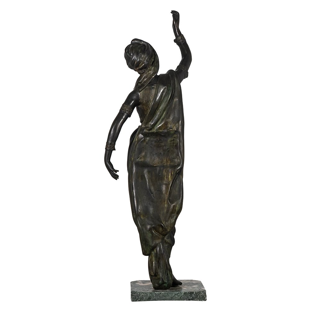 Scultura raffigurante una giovane donna danzante-photo-4