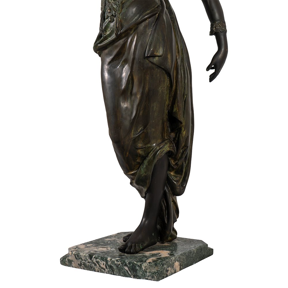 Scultura raffigurante una giovane donna danzante-photo-4