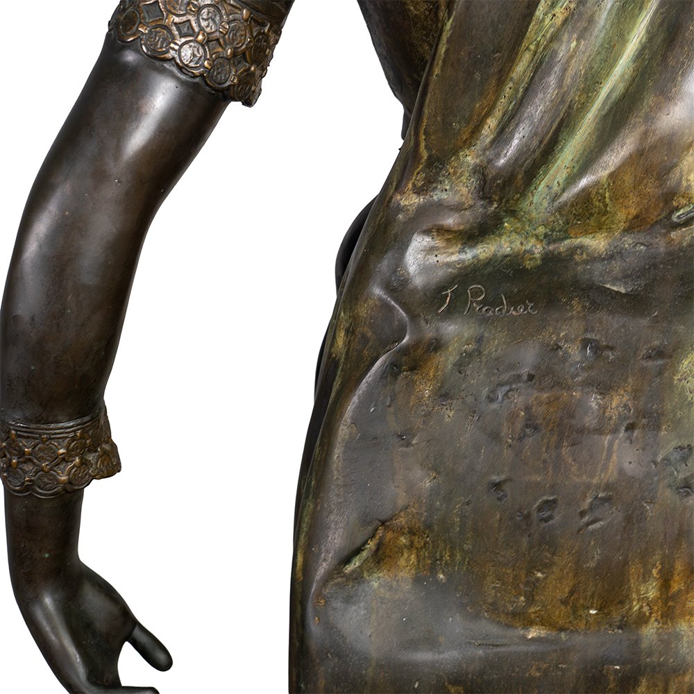 Scultura raffigurante una giovane donna danzante-photo-6