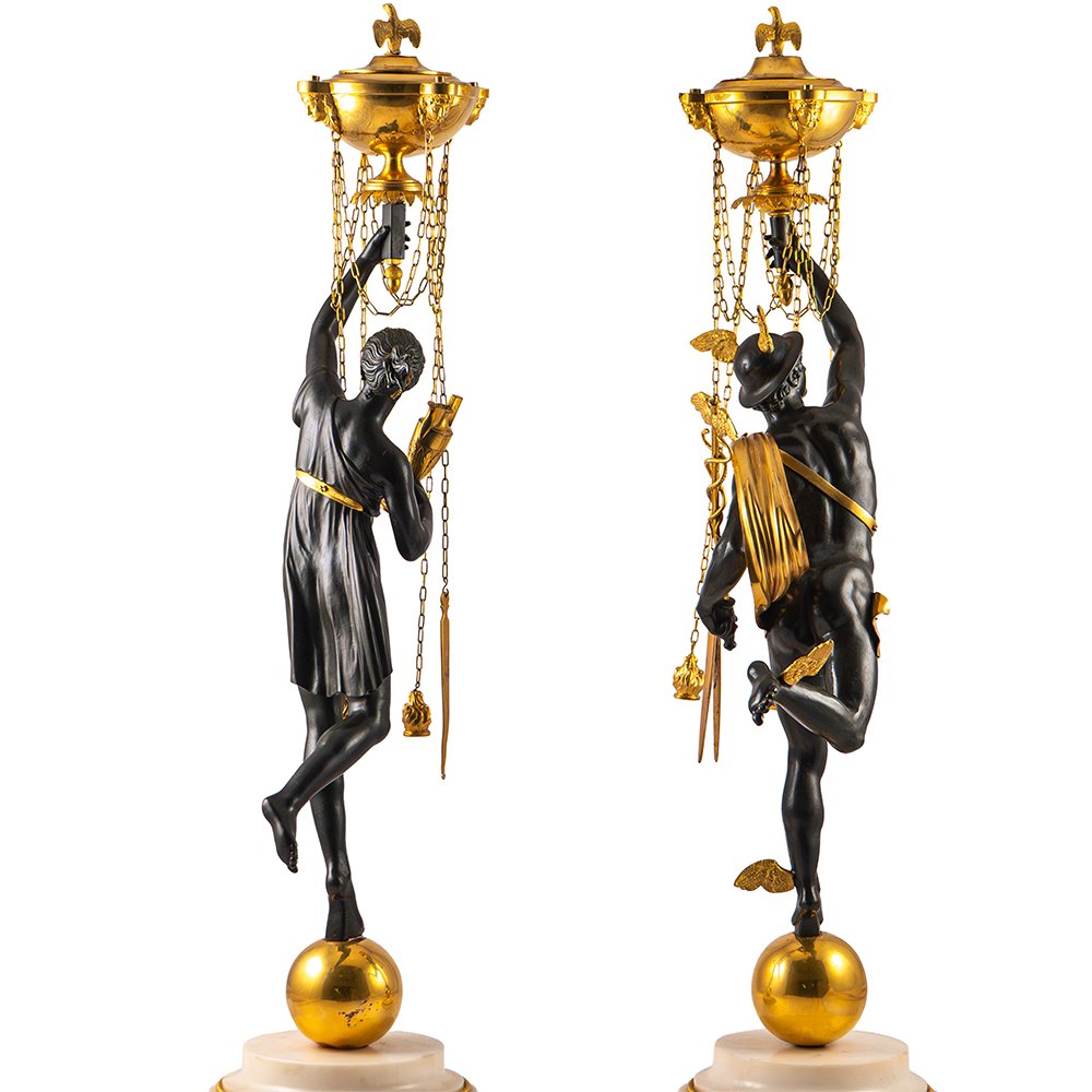 Coppia di Lanterne Luigi XVI “Valadier”-photo-3