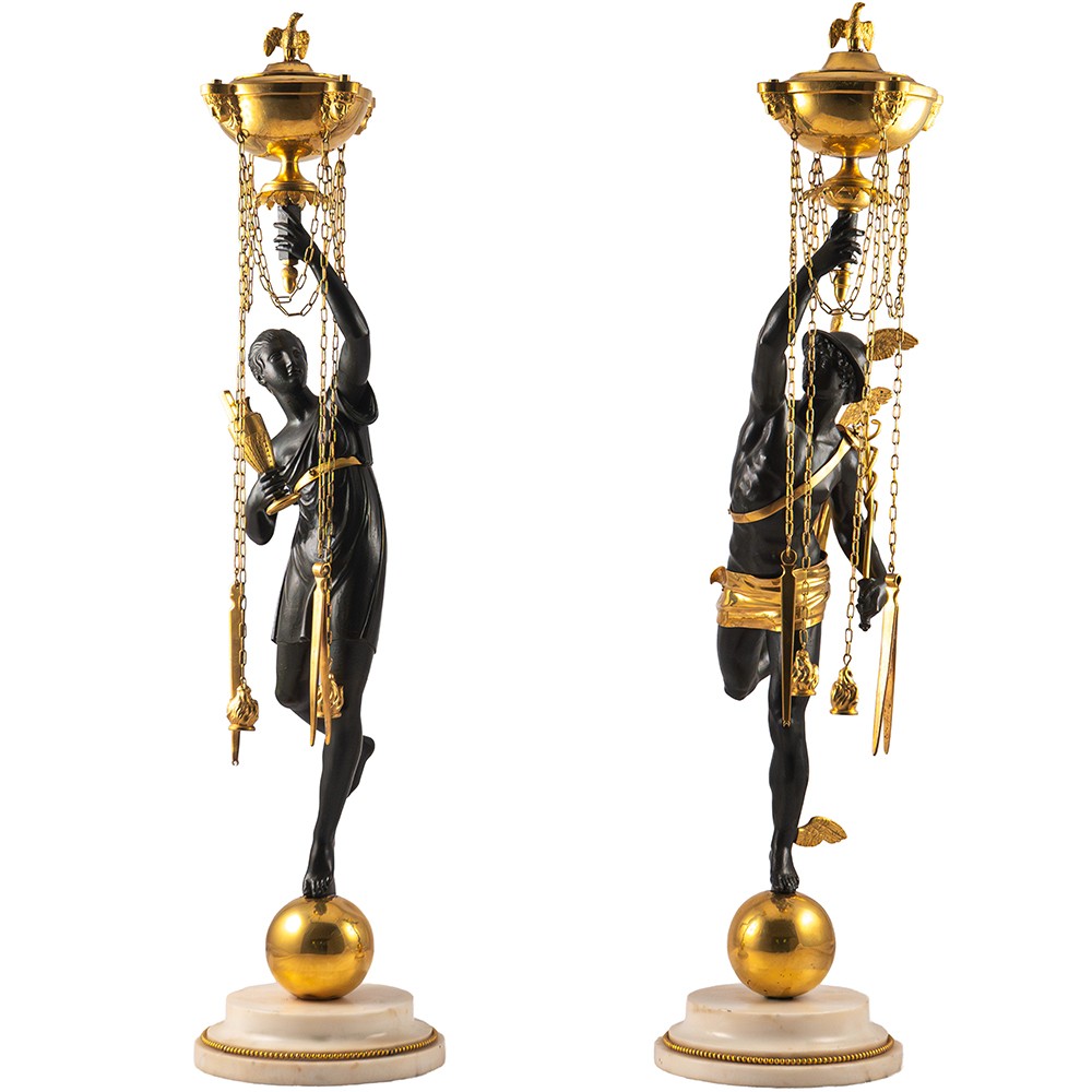 Coppia di Lanterne Luigi XVI “Valadier”