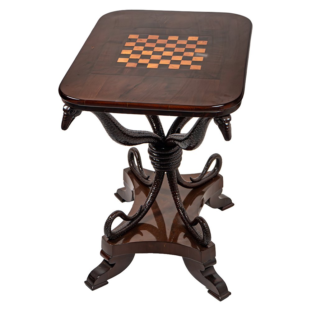 Rarissimo Tavolino con scacchiera-photo-3