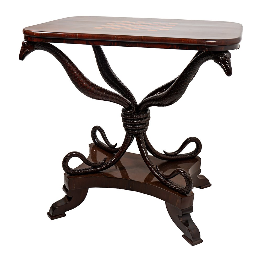 Rarissimo Tavolino con scacchiera-photo-2