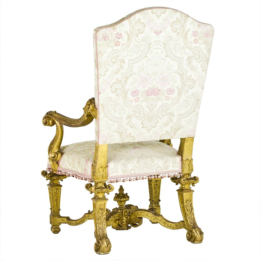 Poltrona Piemontese Transizione Luigi XV - Luigi XVI-photo-1
