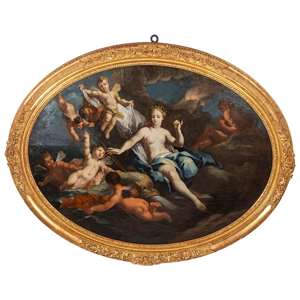 Dipinto raffigurante 'Il Trionfo di Galatea' di Placido Costanzi-photo-2