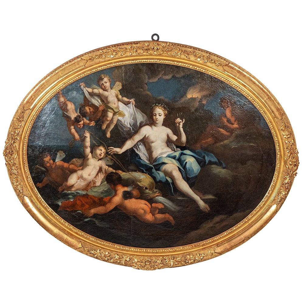 Dipinto raffigurante 'Il Trionfo di Galatea' di Placido Costanzi-photo-2