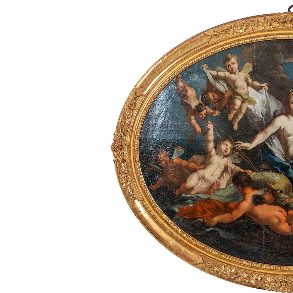 Dipinto raffigurante 'Il Trionfo di Galatea' di Placido Costanzi-photo-3