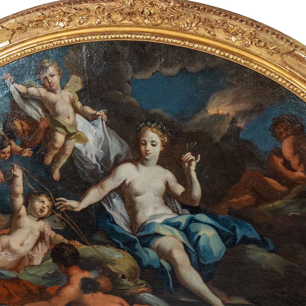 Dipinto raffigurante 'Il Trionfo di Galatea' di Placido Costanzi-photo-5