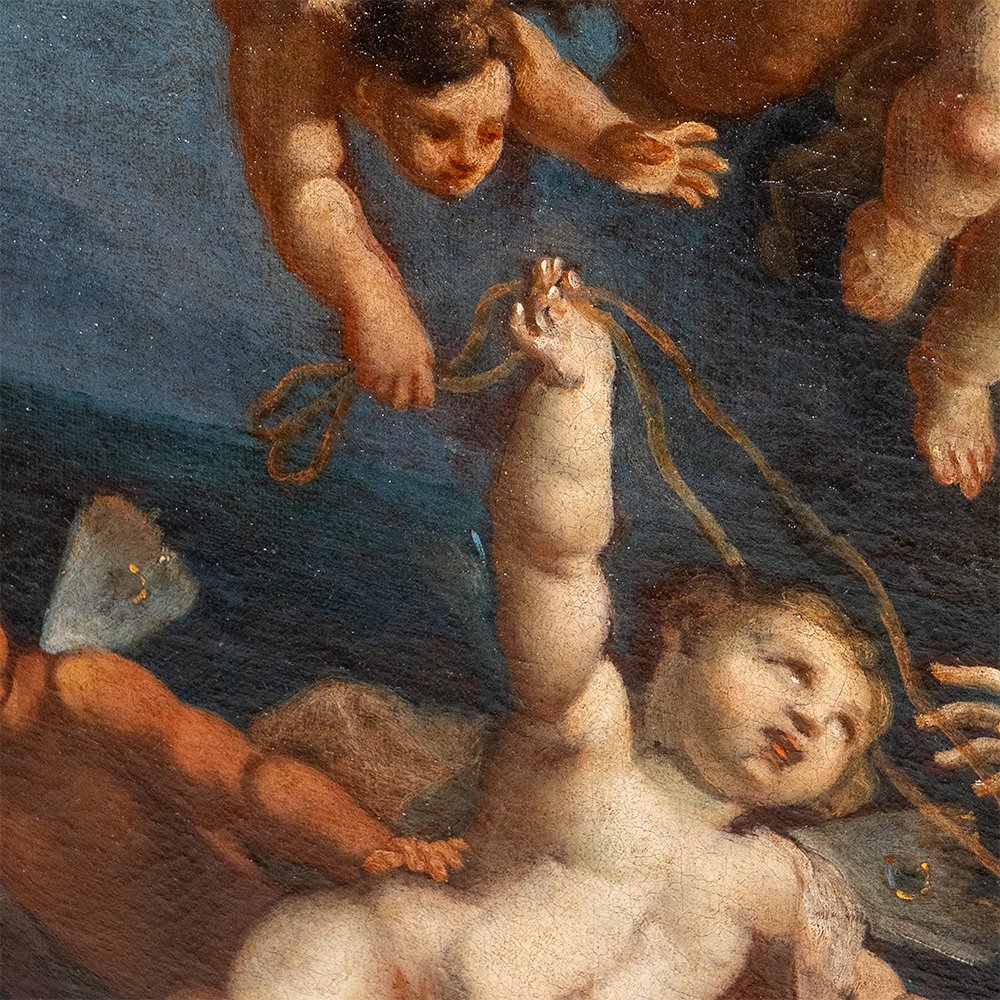 Dipinto raffigurante 'Il Trionfo di Galatea' di Placido Costanzi-photo-6