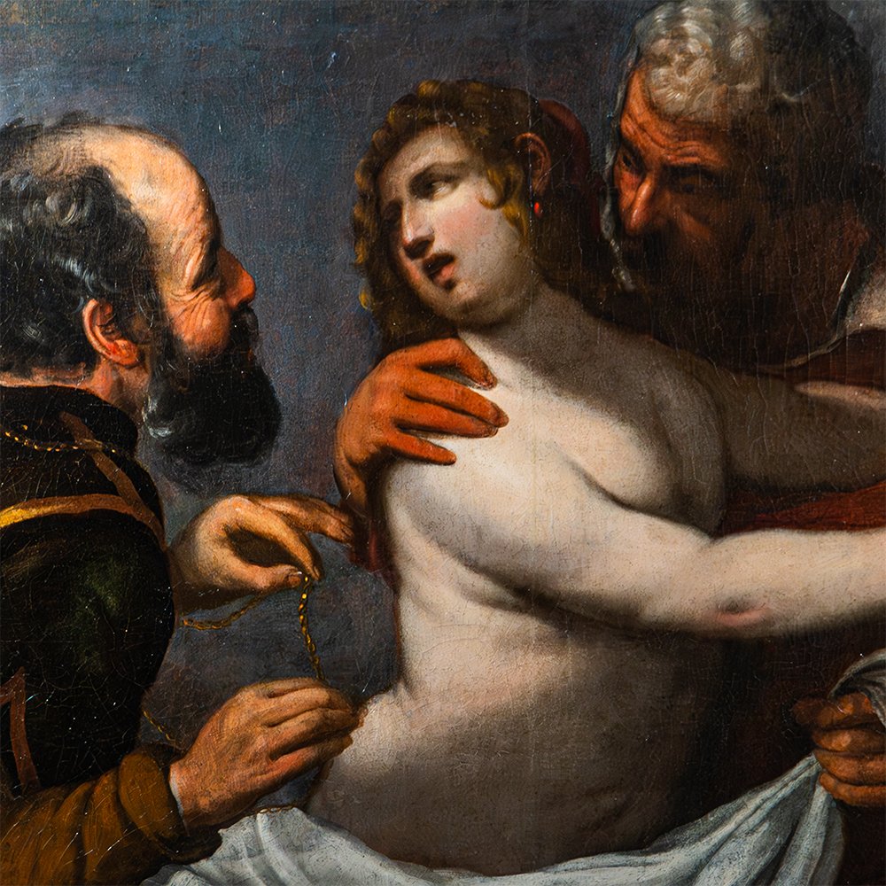 Dipinto raffigurante “Susanna e i Vecchioni” di Luciano Borzone-photo-4