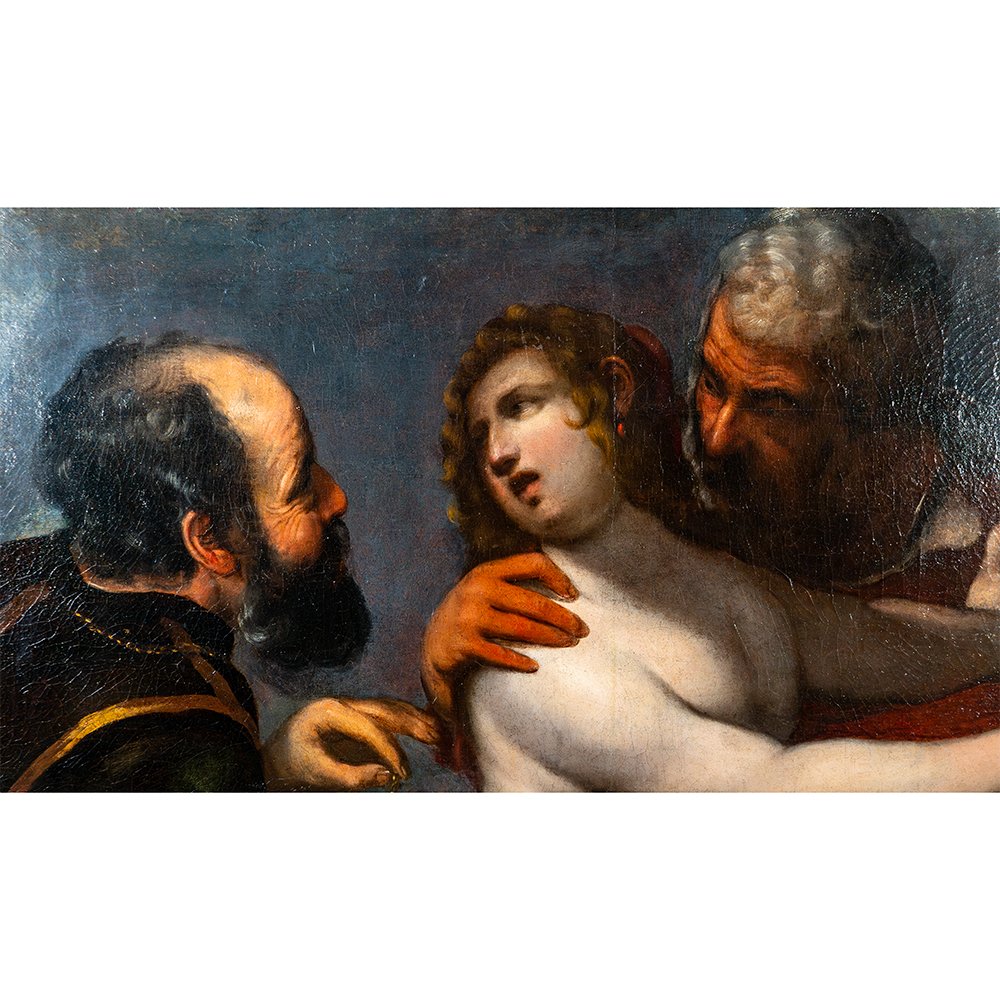 Dipinto raffigurante “Susanna e i Vecchioni” di Luciano Borzone-photo-1