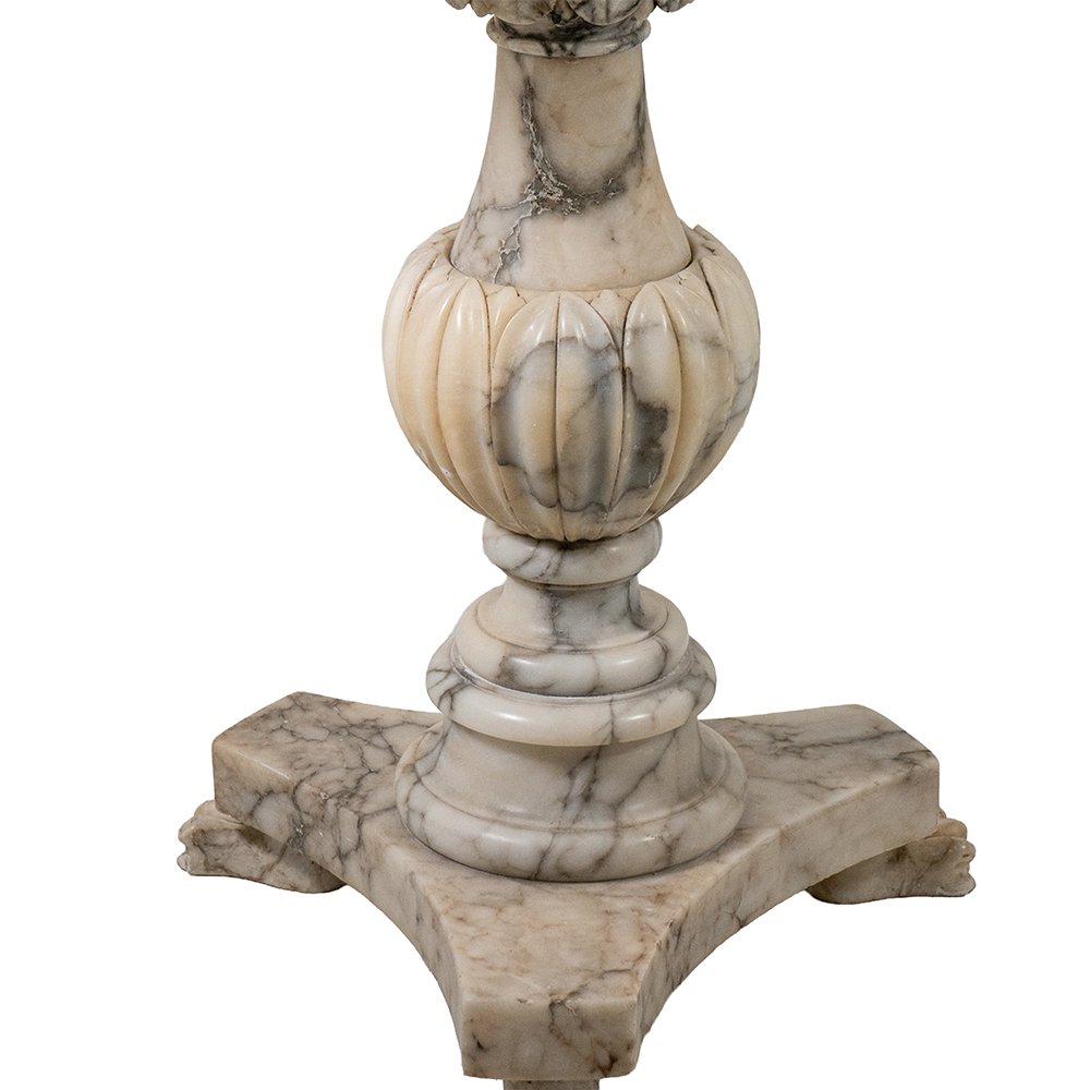 Tavolino intarsiato in marmi policromi-photo-4