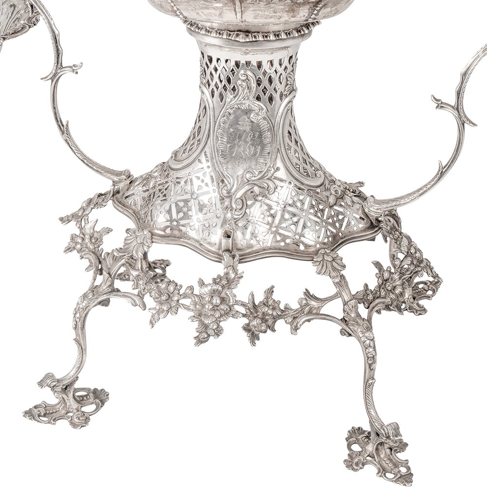 Importante Epergne georgiana in argento sterling-photo-4