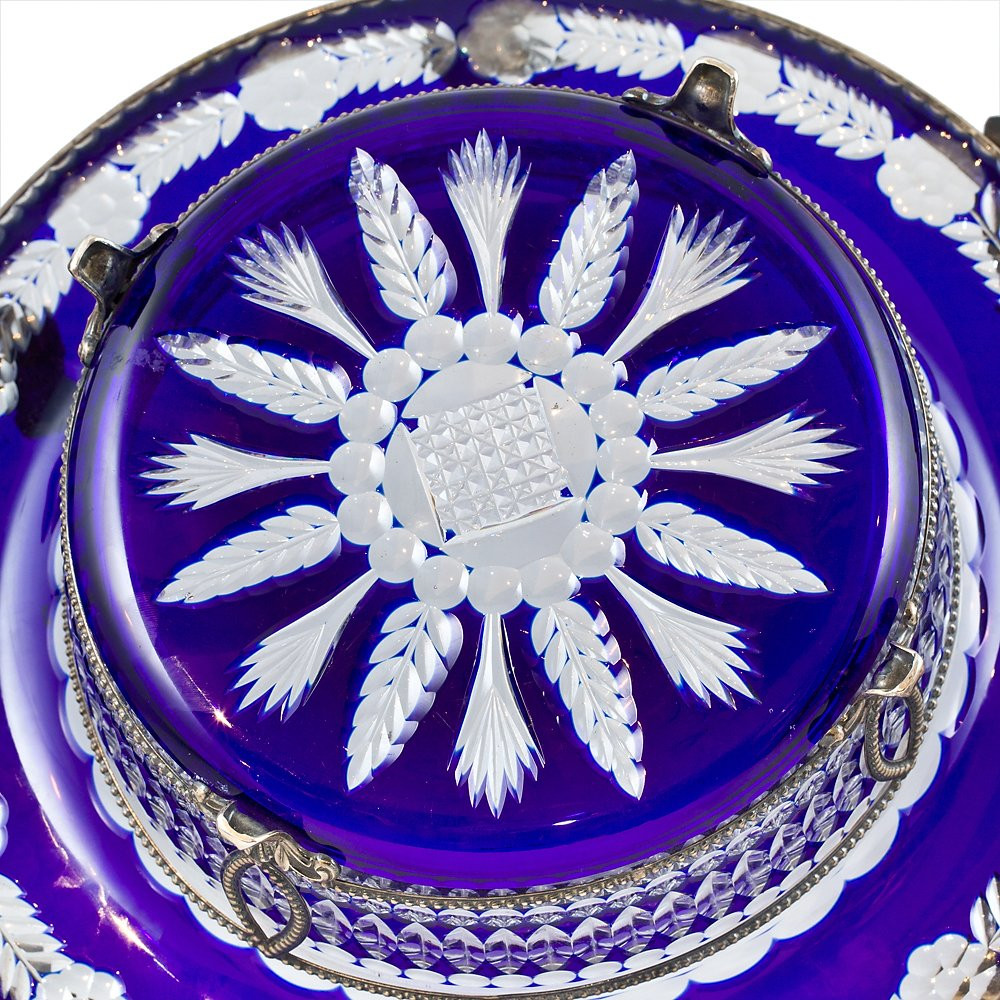 Trittico in cristallo di Baccarat e argento-photo-2