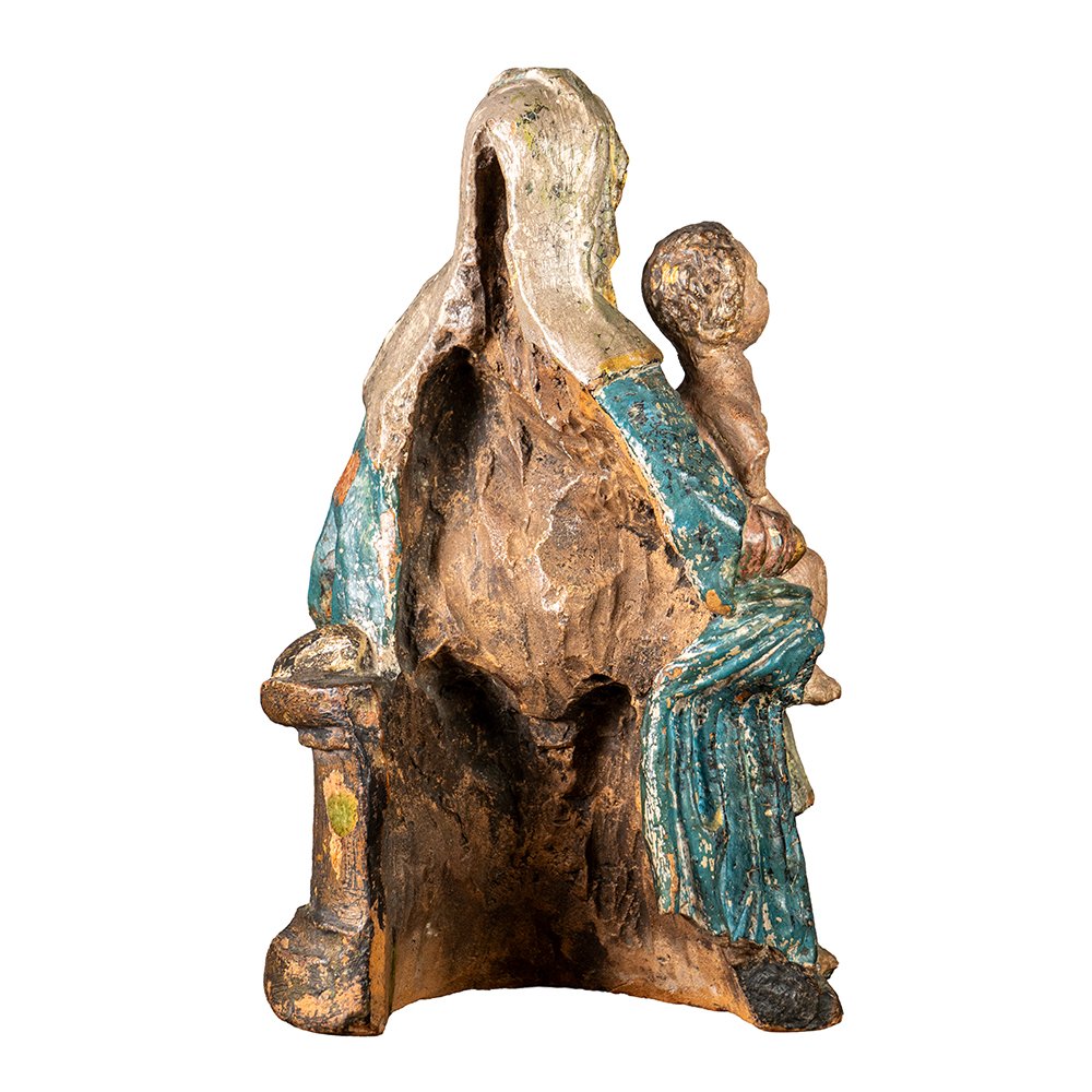 Gruppo scultoreo in terracotta-photo-6