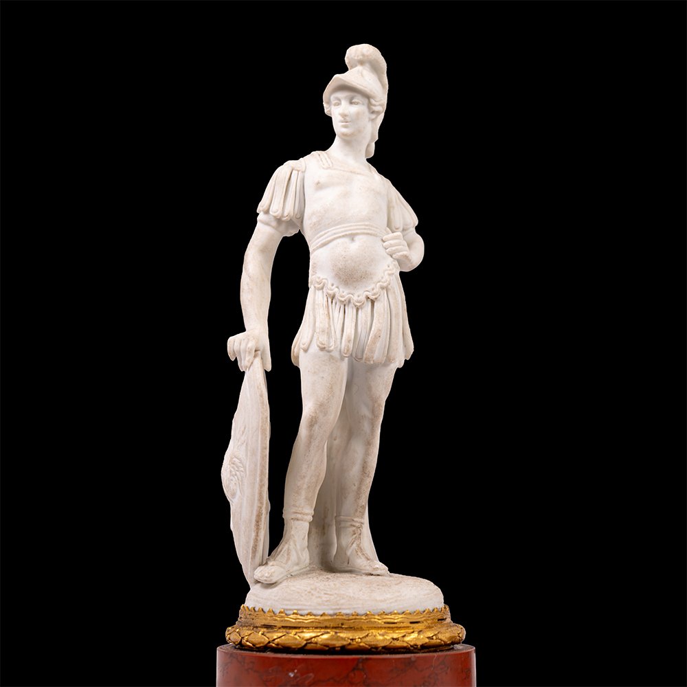 Coppia di Sculturine raffiguranti Marte e Minerva-photo-2