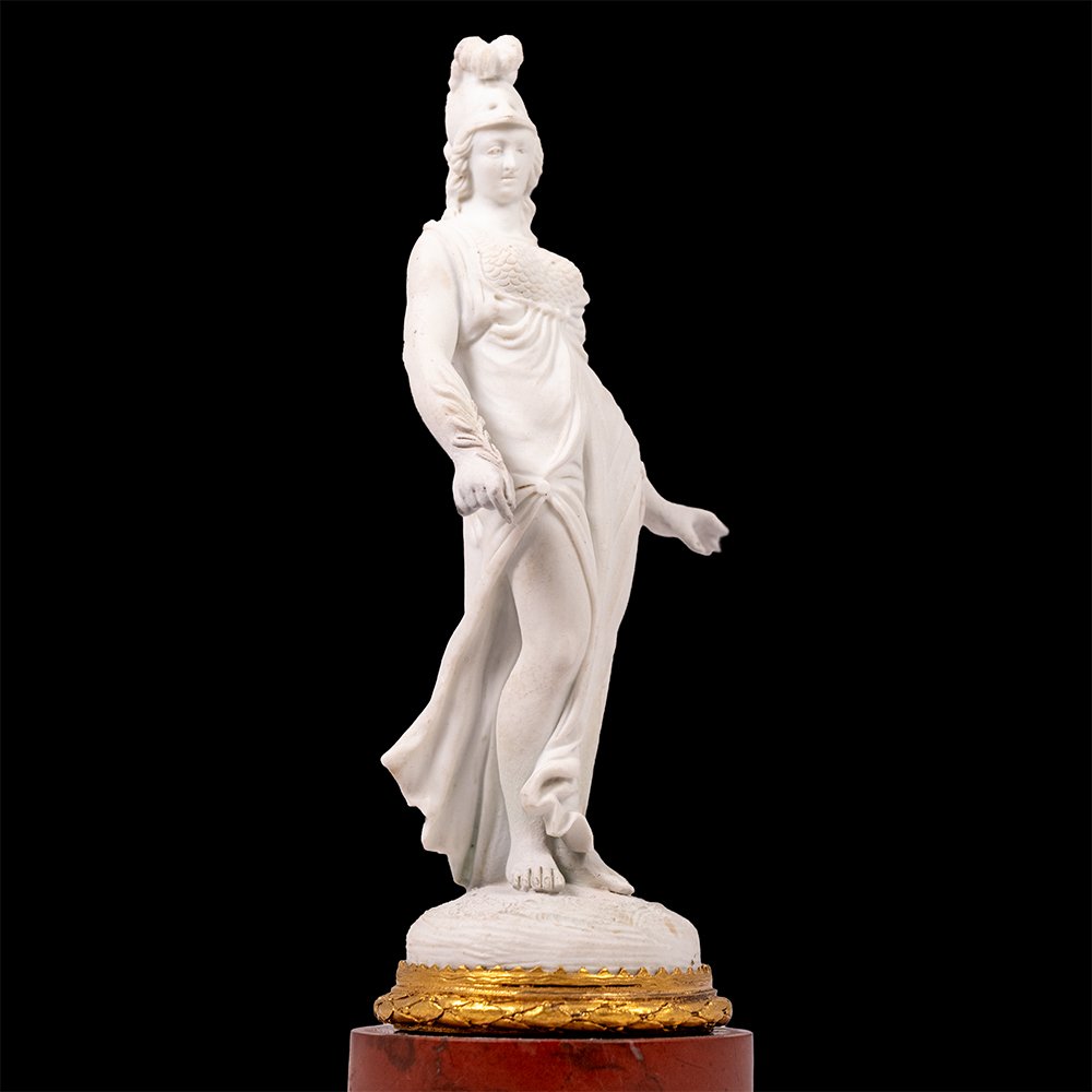 Coppia di Sculturine raffiguranti Marte e Minerva-photo-3