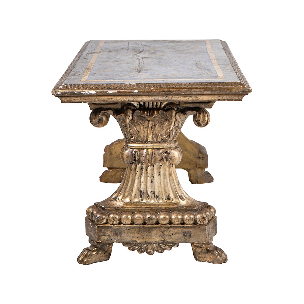 Tavolino basso con piano laccato in lapislazzulo-photo-3