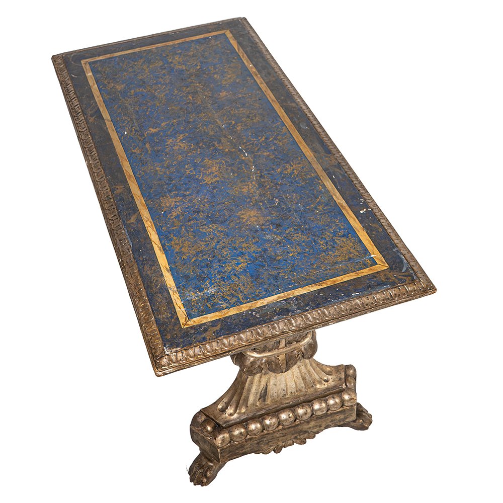 Tavolino basso con piano laccato in lapislazzulo-photo-4