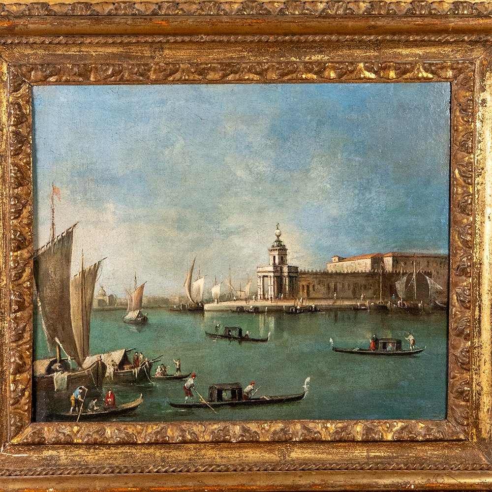 Dipinto raffigurante “La Punta della Dogana” - Giacomo Guardi-photo-2