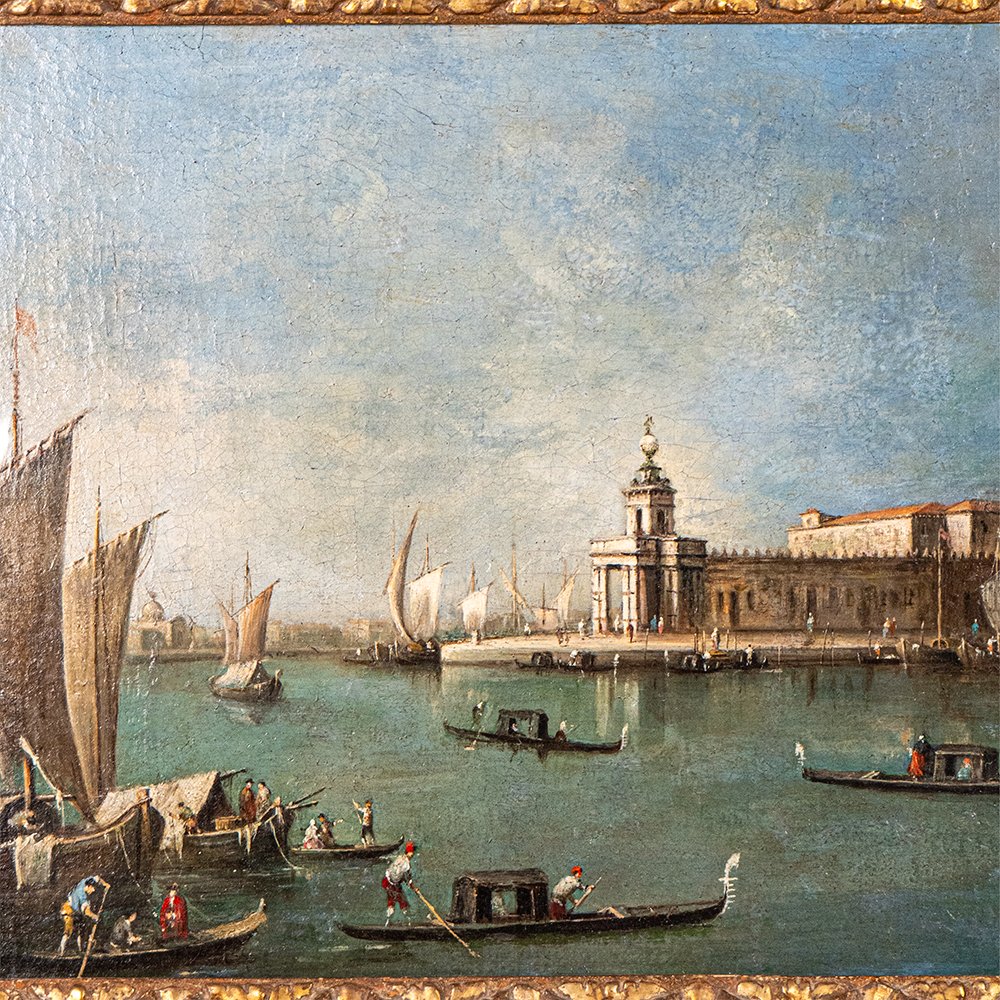 Dipinto raffigurante “La Punta della Dogana” - Giacomo Guardi-photo-2