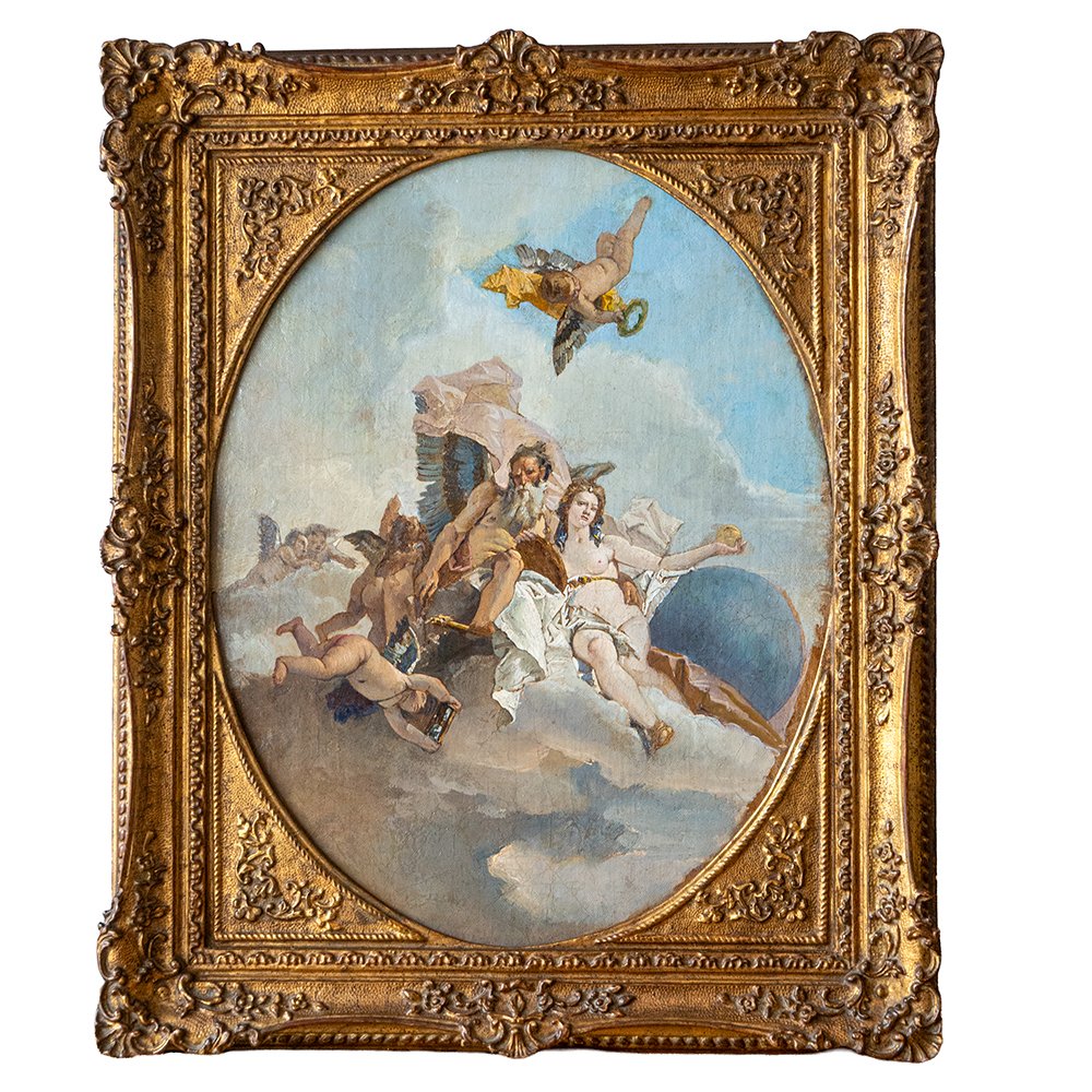 Bozzetto raffigurante L’Allegoria del Tempo e della Verità - Jacopo Guarana-photo-4