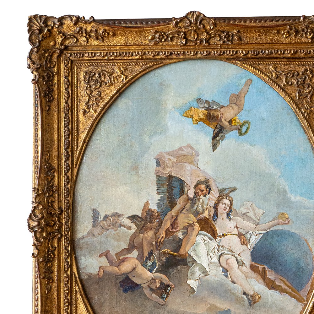 Bozzetto raffigurante L’Allegoria del Tempo e della Verità - Jacopo Guarana-photo-4