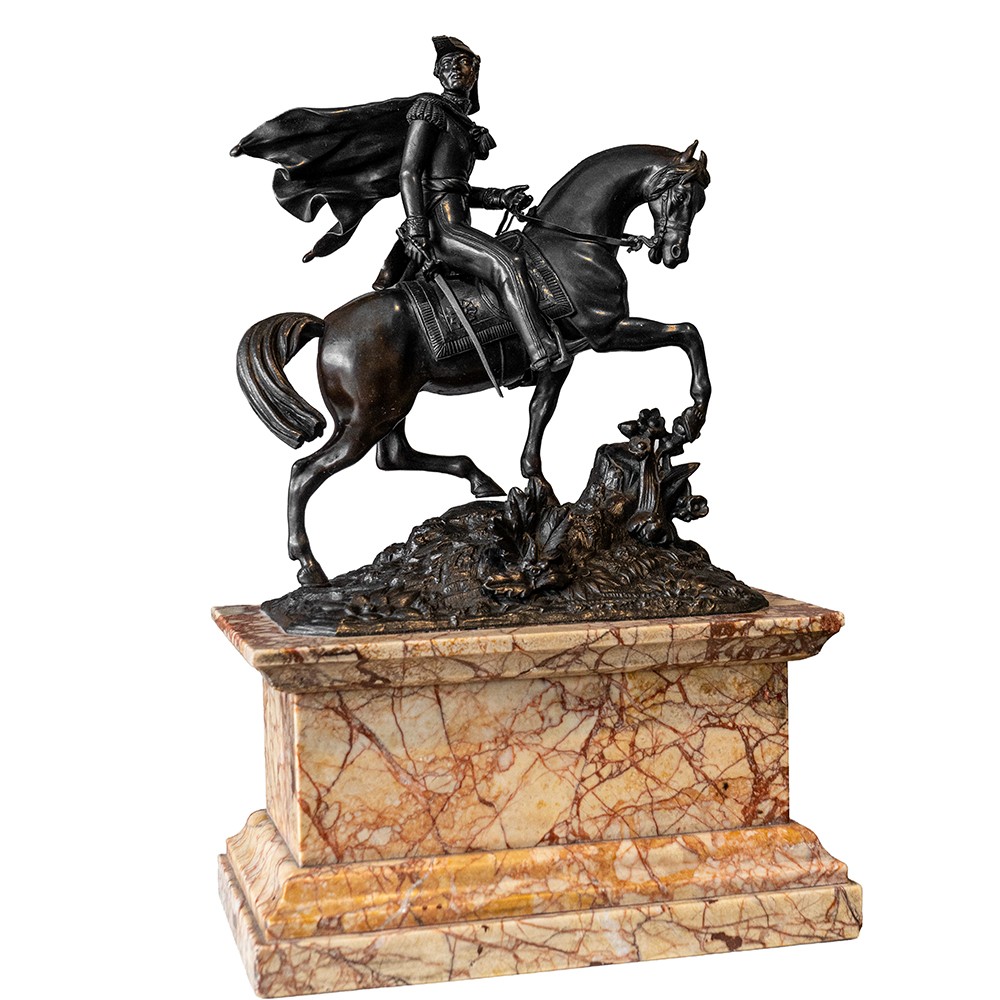 Scultura equestre francese