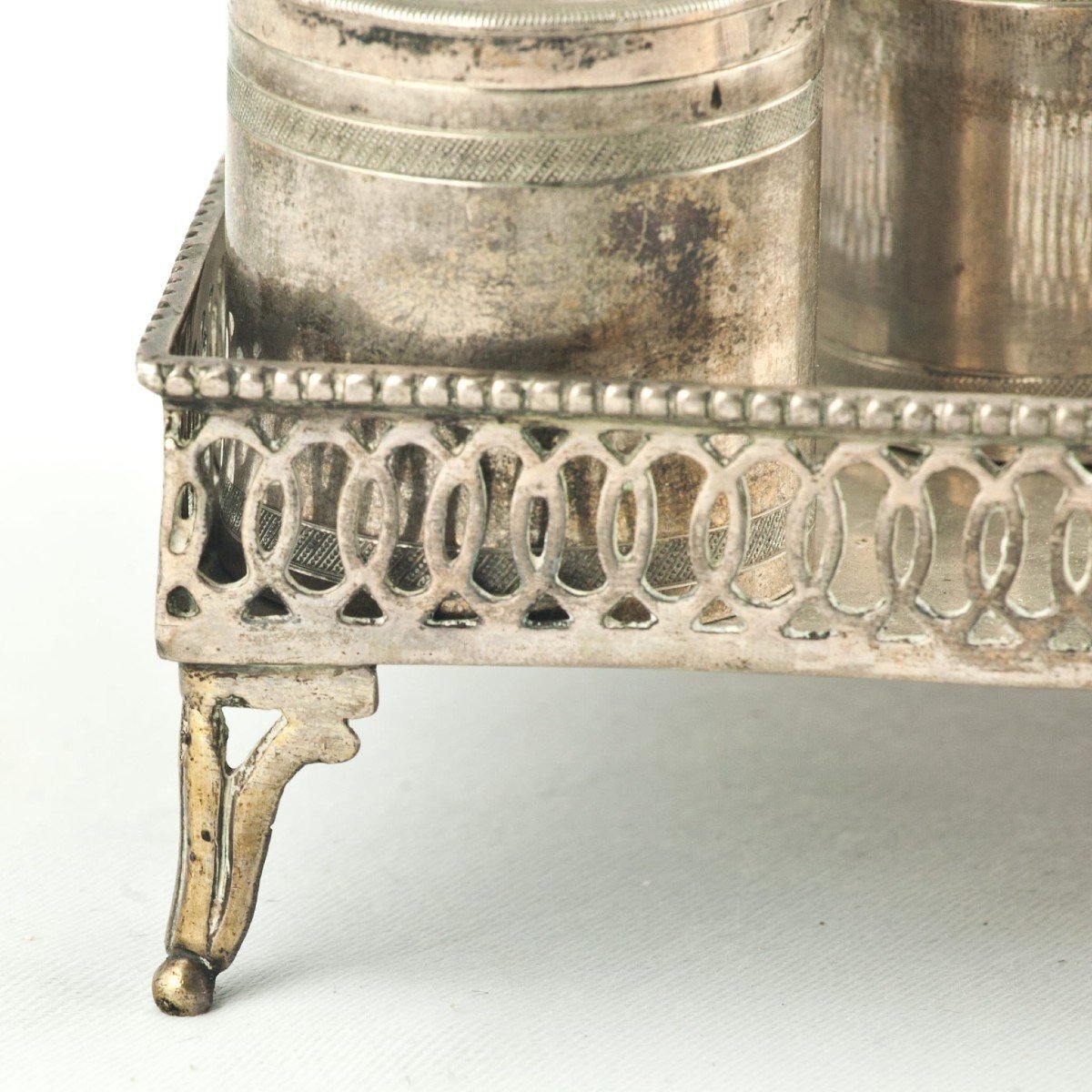 Calamaiera napoletana in argento-photo-3