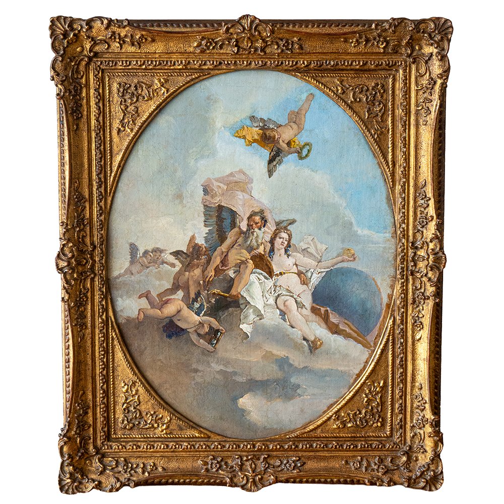 Bozzetto raffigurante L’Allegoria del Tempo e della Verità - Jacopo Guarana