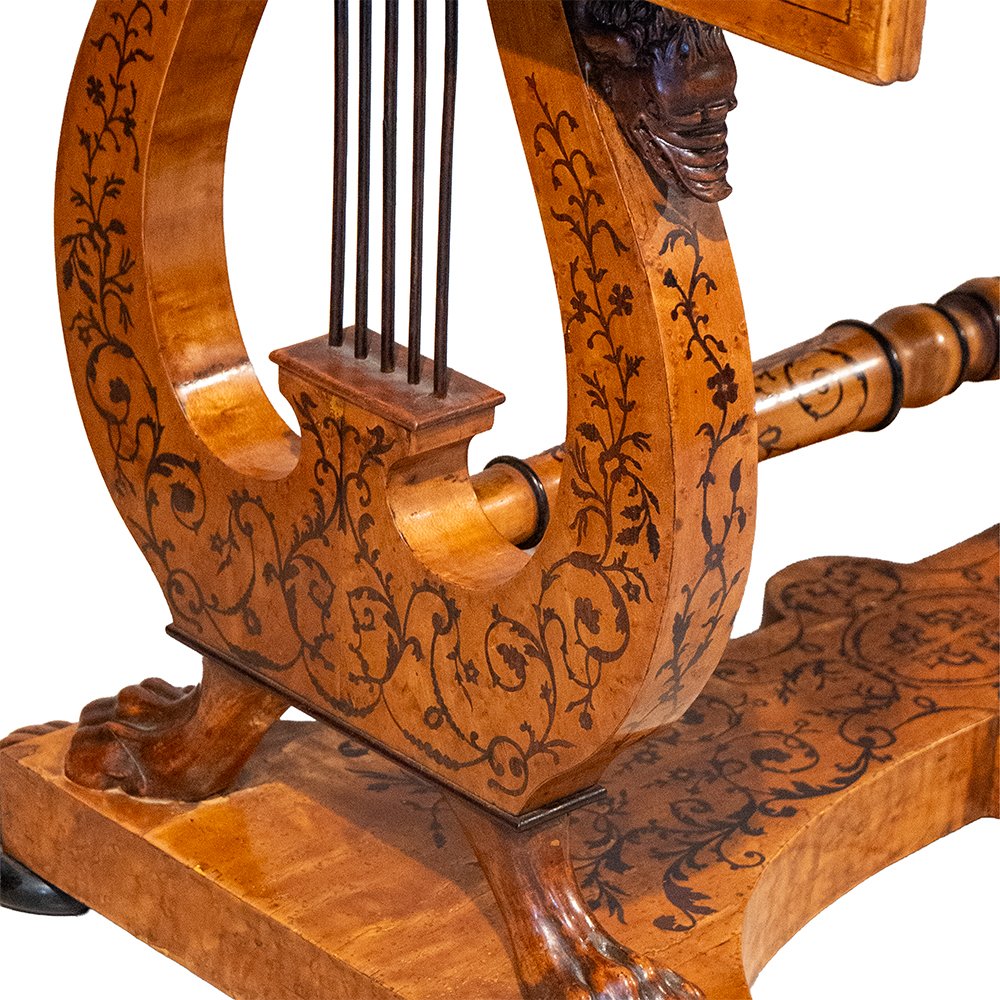 ScrittoioTavolino Carlo X francese in acero e amaranto-photo-6