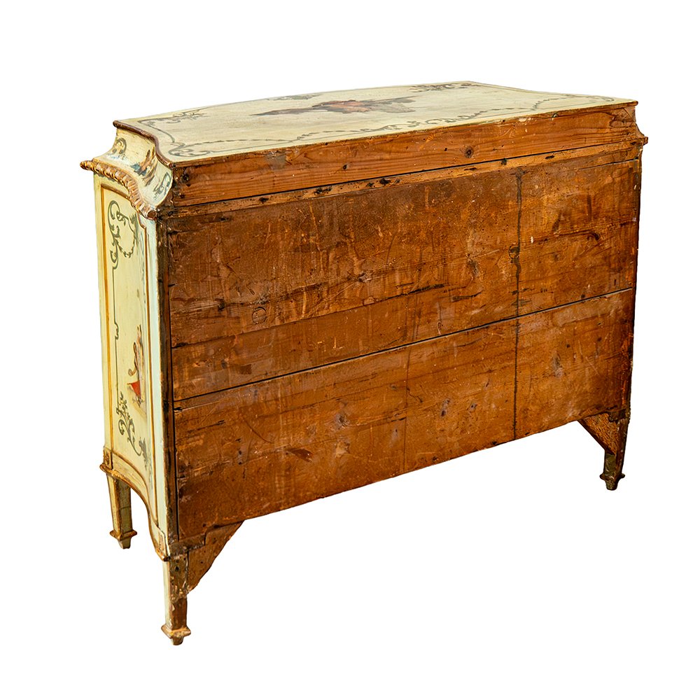 Cassettone Veneziano laccato e dorato-photo-4
