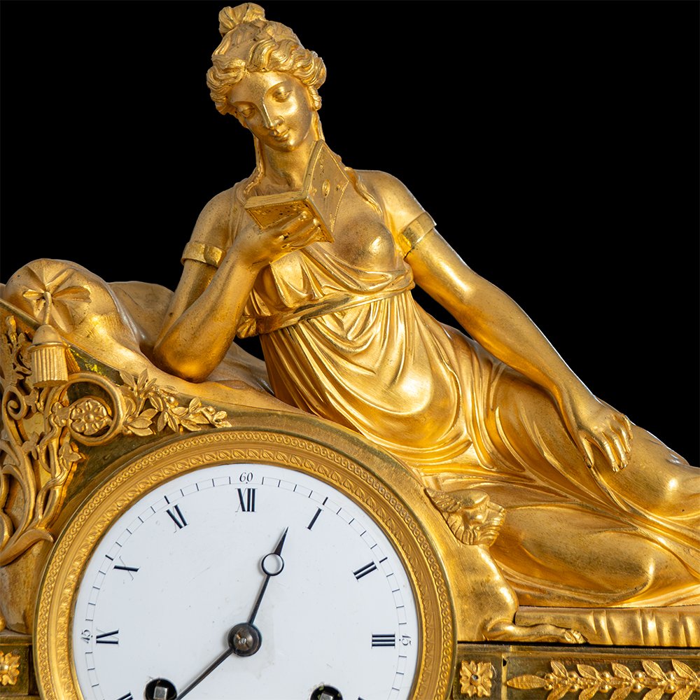 Orologio da tavolo raffigurante “La Lettrice”-photo-3
