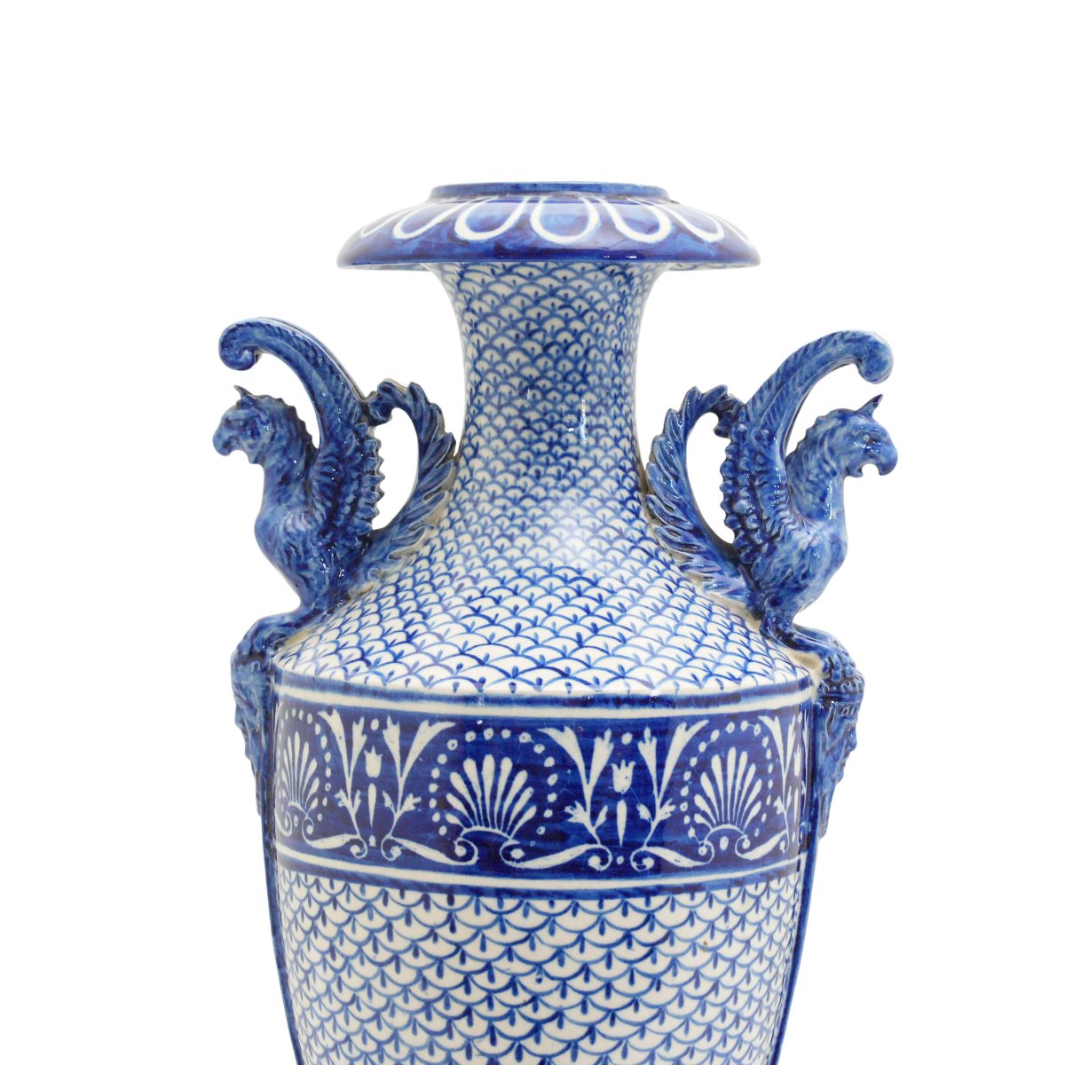 Vaso Giustiniani in terraglia smaltata-photo-2