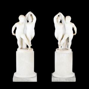Coppia di Putti neoclassici