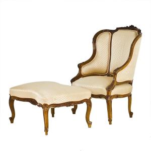 Poltrona chaise longue Luigi XV