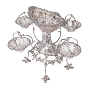 An Important Georgian Sterling Silver Epergne
