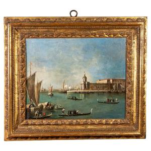 Dipinto raffigurante “La Punta della Dogana” - Giacomo Guardi