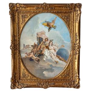 Bozzetto raffigurante L’Allegoria del Tempo e della Verità - Jacopo Guarana