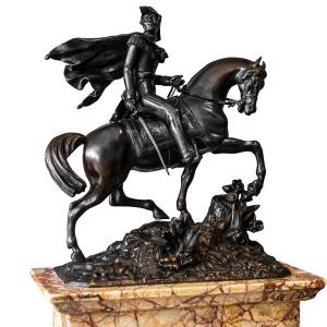 Scultura equestre francese